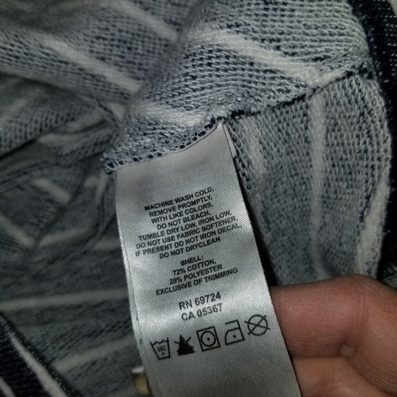 Columbia Sportswear Company Navy striped hoodie M - Picture 7 of 7